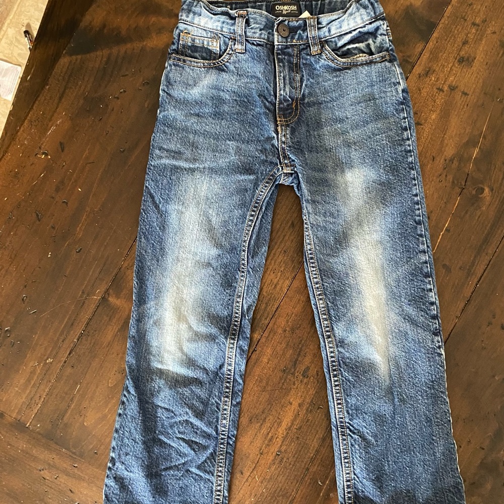 Osh Kosh, size 7, jeans with warm material inside